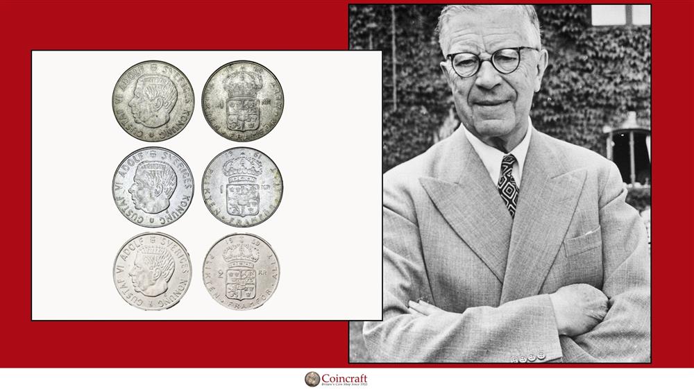 Swedish Kronor Dedicated to Gustav VI (Former King of Sweden)